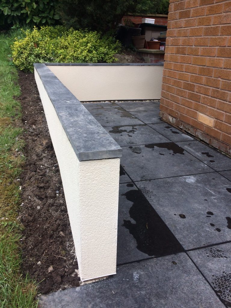 Rendered wall Driveways in Altrincham Block Paving Driveways